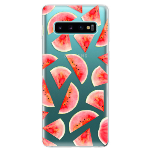 Odolné silikónové puzdro iSaprio - Melon Pattern 02 - Samsung Galaxy S10