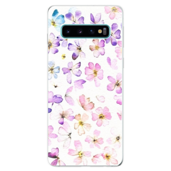 Odolné silikónové puzdro iSaprio - Wildflowers - Samsung Galaxy S10