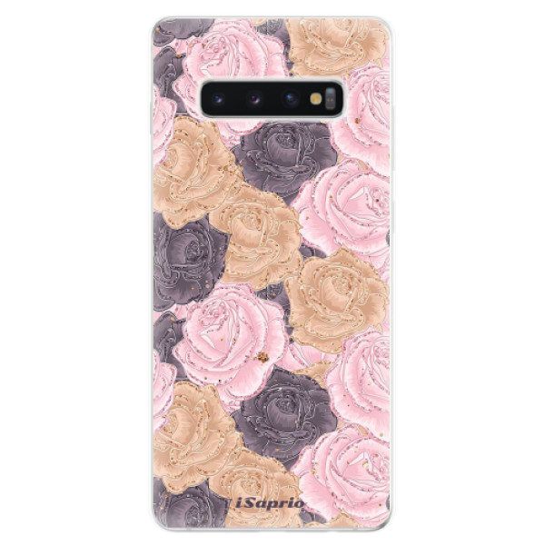 Odolné silikónové puzdro iSaprio - Roses 03 - Samsung Galaxy S10+