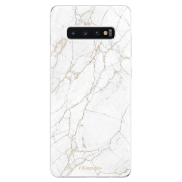 Odolné silikónové puzdro iSaprio - GoldMarble 13 - Samsung Galaxy S10+
