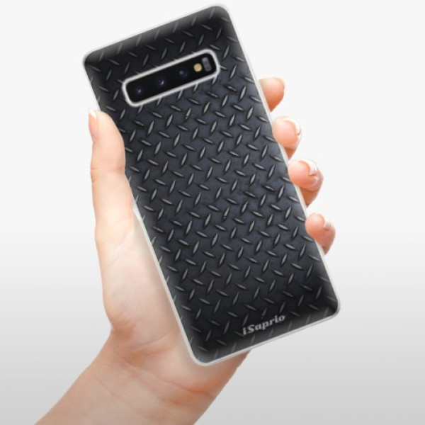 Odolné silikónové puzdro iSaprio - Metal 01 - Samsung Galaxy S10+