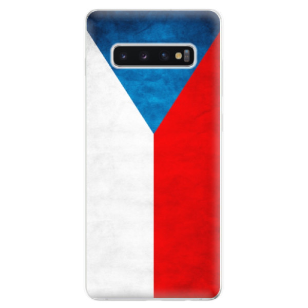 Odolné silikónové puzdro iSaprio - Czech Flag - Samsung Galaxy S10+