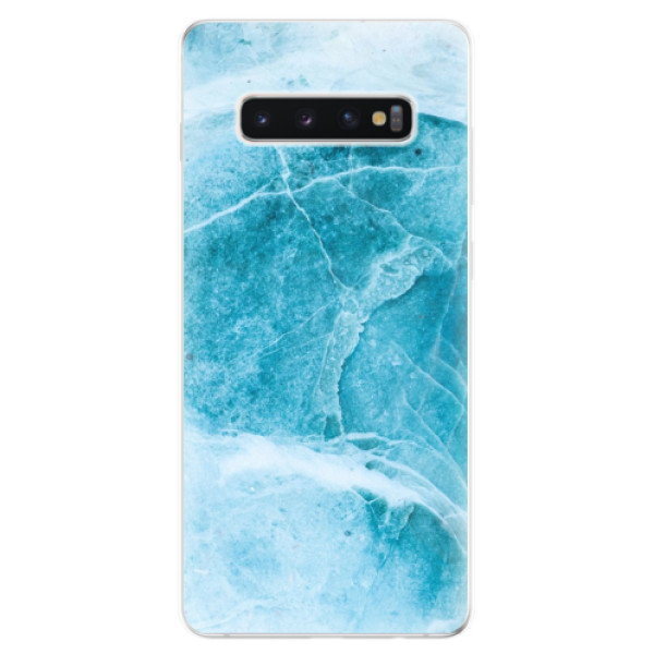 Odolné silikónové puzdro iSaprio - Blue Marble - Samsung Galaxy S10+
