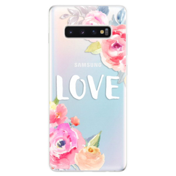 Odolné silikónové puzdro iSaprio - Love - Samsung Galaxy S10+