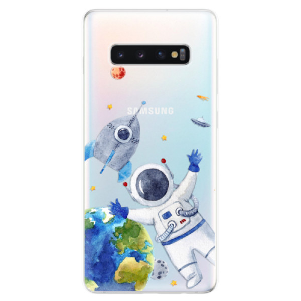 Odolné silikónové puzdro iSaprio - Space 05 - Samsung Galaxy S10+