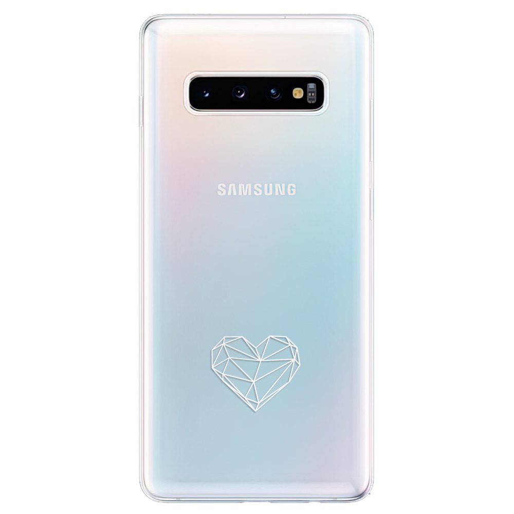 Odolné silikónové puzdro iSaprio - čiré - Digital Love - Samsung Galaxy S10+