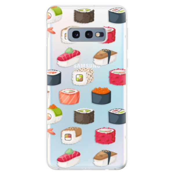 Odolné silikónové puzdro iSaprio - Sushi Pattern - Samsung Galaxy S10e