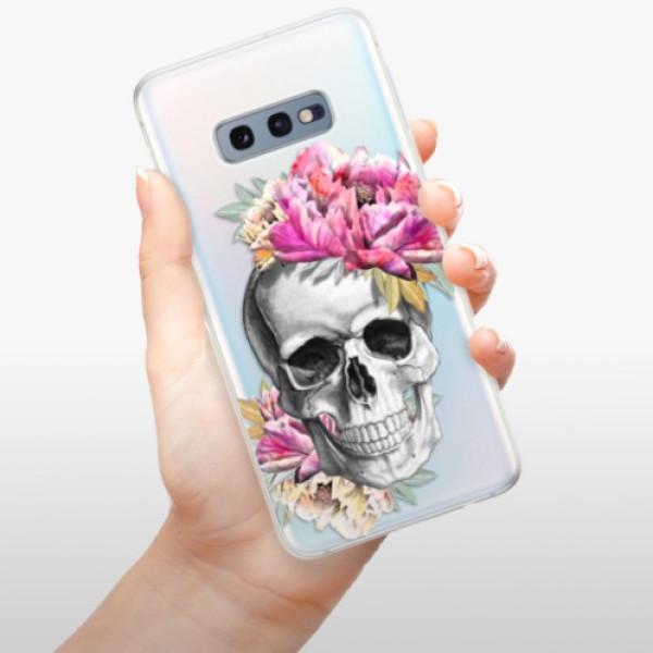 Odolné silikónové puzdro iSaprio - Pretty Skull - Samsung Galaxy S10e