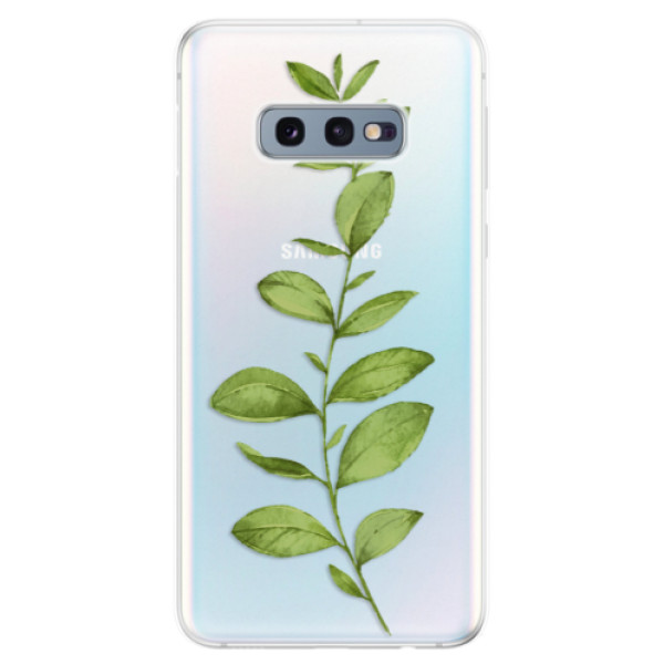 Odolné silikónové puzdro iSaprio - Green Plant 01 - Samsung Galaxy S10e