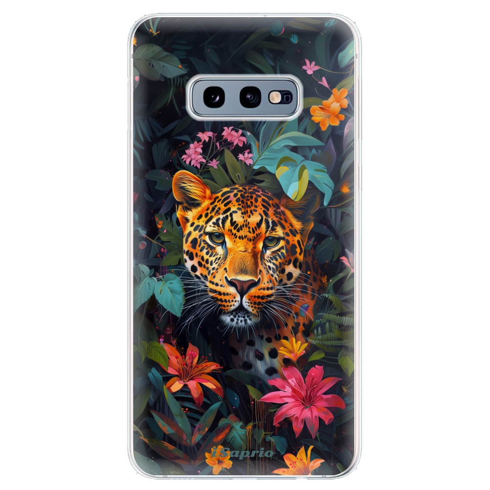 Odolné silikónové puzdro iSaprio - Flower Jaguar - Samsung Galaxy S10e