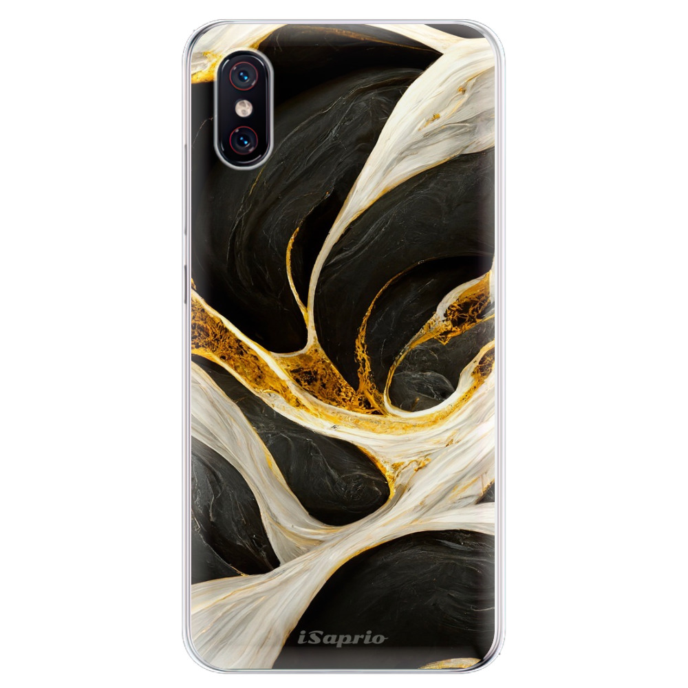 Odolné silikónové puzdro iSaprio - Black and Gold - Xiaomi Mi 8 Pro