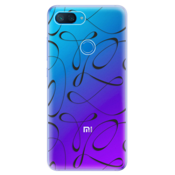 Odolné silikónové puzdro iSaprio - Fancy - black - Xiaomi Mi 8 Lite