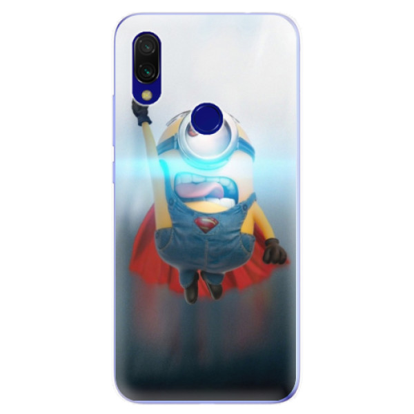 Odolné silikónové puzdro iSaprio - Mimons Superman 02 - Xiaomi Redmi 7