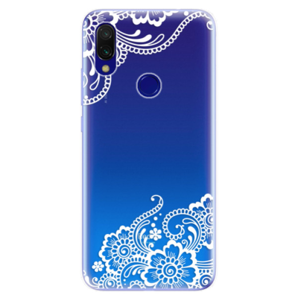 Odolné silikónové puzdro iSaprio - White Lace 02 - Xiaomi Redmi 7