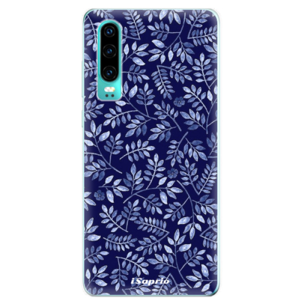 Odolné silikónové puzdro iSaprio - Blue Leaves 05 - Huawei P30