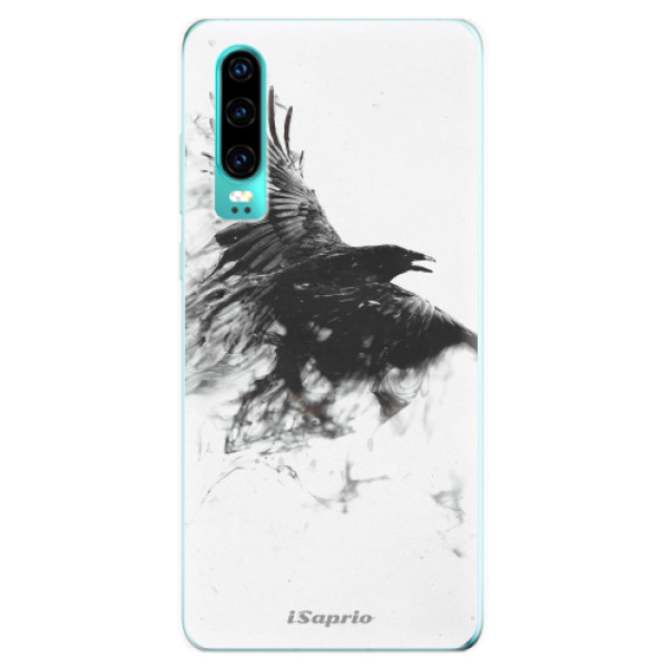 Odolné silikónové puzdro iSaprio - Dark Bird 01 - Huawei P30