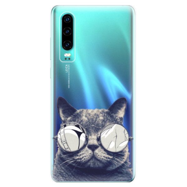 Odolné silikónové puzdro iSaprio - Crazy Cat 01 - Huawei P30