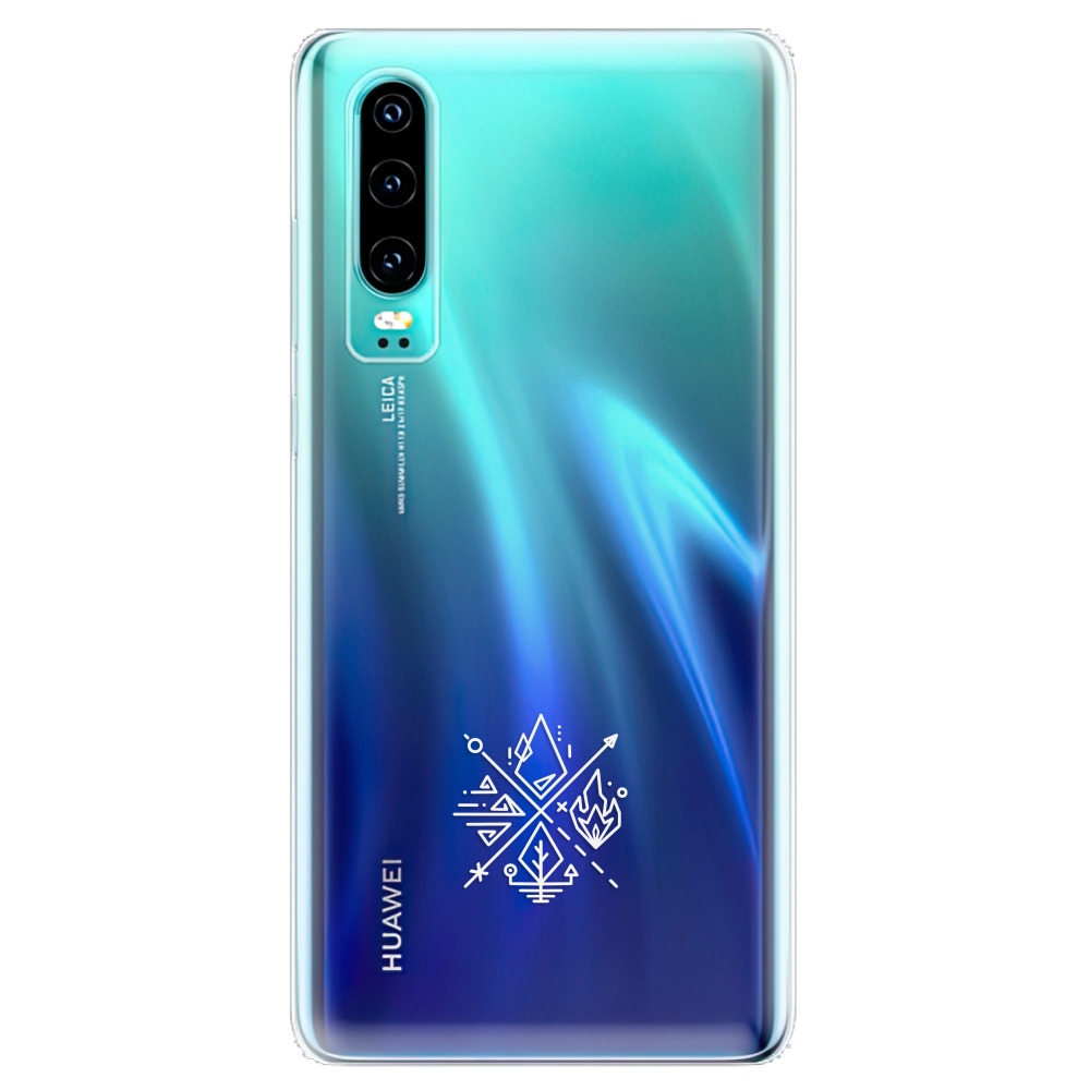 Odolné silikónové puzdro iSaprio - čiré - Elements - Huawei P30