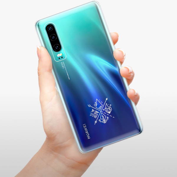 Odolné silikónové puzdro iSaprio - čiré - Elements - Huawei P30