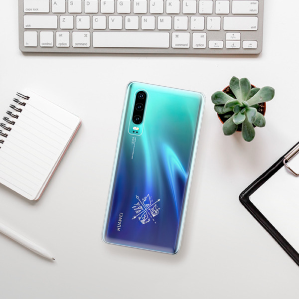 Odolné silikónové puzdro iSaprio - čiré - Elements - Huawei P30