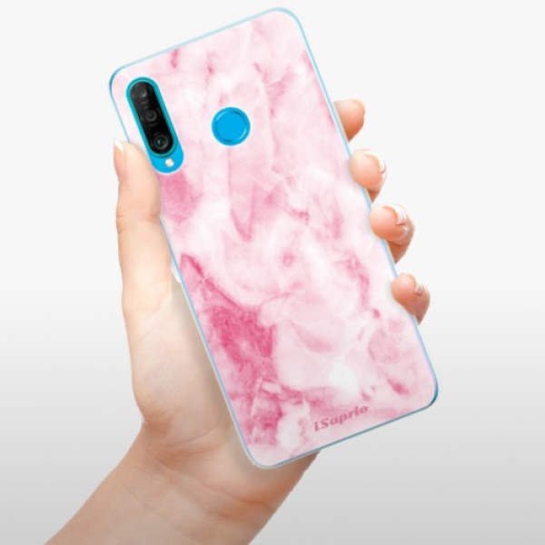 Odolné silikónové puzdro iSaprio - RoseMarble 16 - Huawei P30 Lite