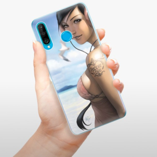 Odolné silikónové puzdro iSaprio - Girl 02 - Huawei P30 Lite