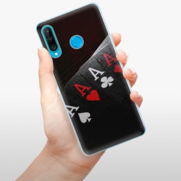 Odolné silikónové puzdro iSaprio - Poker - Huawei P30 Lite