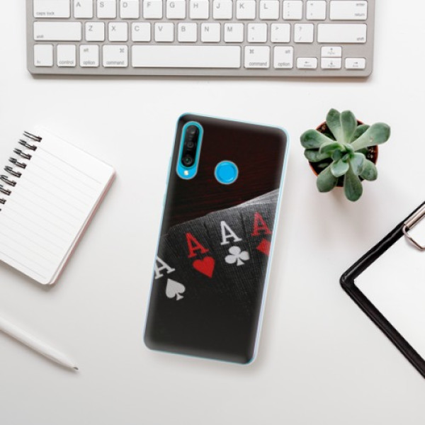 Odolné silikónové puzdro iSaprio - Poker - Huawei P30 Lite