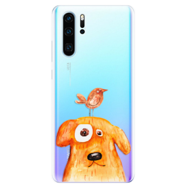 Odolné silikónové puzdro iSaprio - Dog And Bird - Huawei P30 Pro