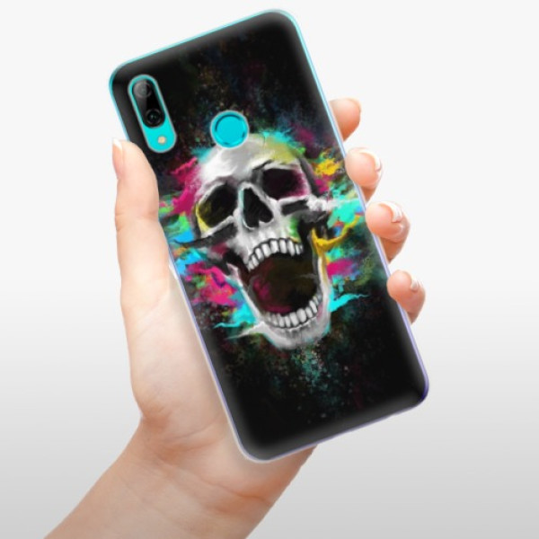 Odolné silikónové puzdro iSaprio - Skull in Colors - Huawei P Smart 2019