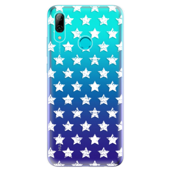 Odolné silikónové puzdro iSaprio - Stars Pattern - white - Huawei P Smart 2019