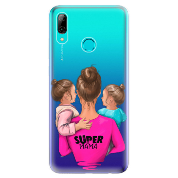 Odolné silikónové puzdro iSaprio - Super Mama - Two Girls - Huawei P Smart 2019