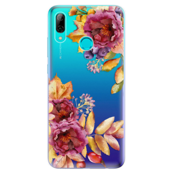 Odolné silikónové puzdro iSaprio - Fall Flowers - Huawei P Smart 2019