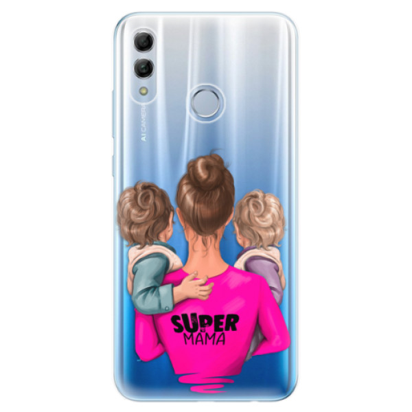 Odolné silikónové puzdro iSaprio - Super Mama - Two Boys - Huawei Honor 10 Lite