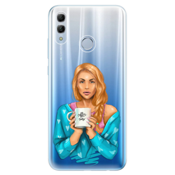 Odolné silikónové puzdro iSaprio - Coffe Now - Redhead - Huawei Honor 10 Lite