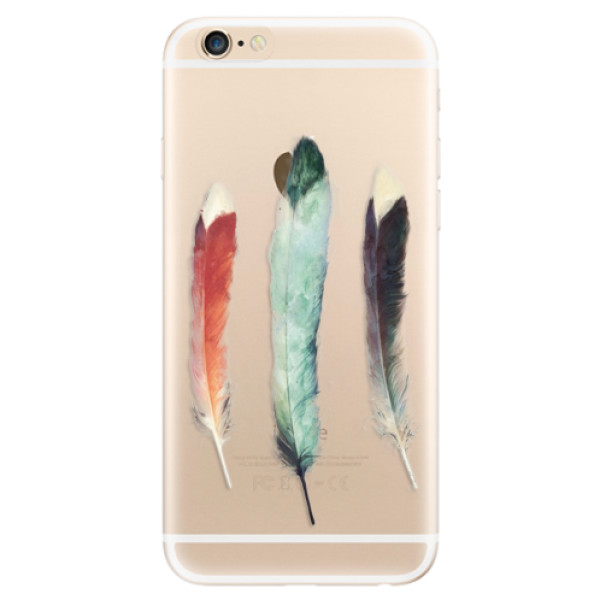 Odolné silikónové puzdro iSaprio - Three Feathers - iPhone 6/6S