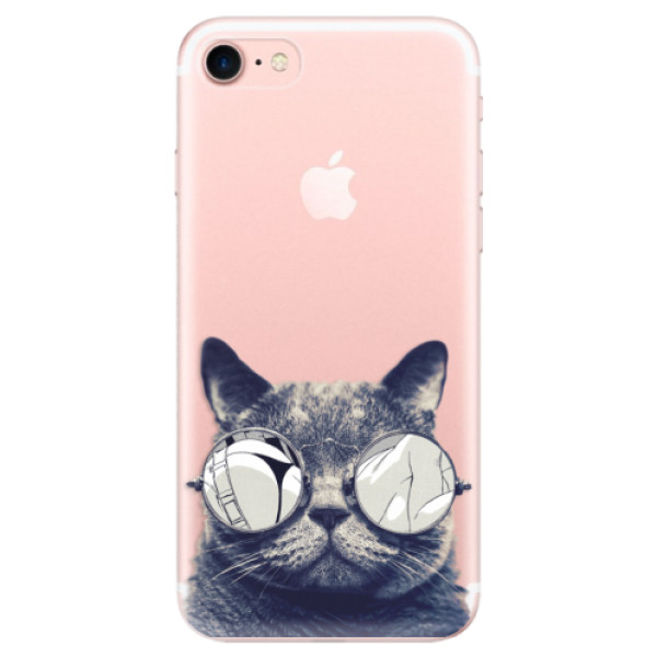 Odolné silikónové puzdro iSaprio - Crazy Cat 01 - iPhone 7