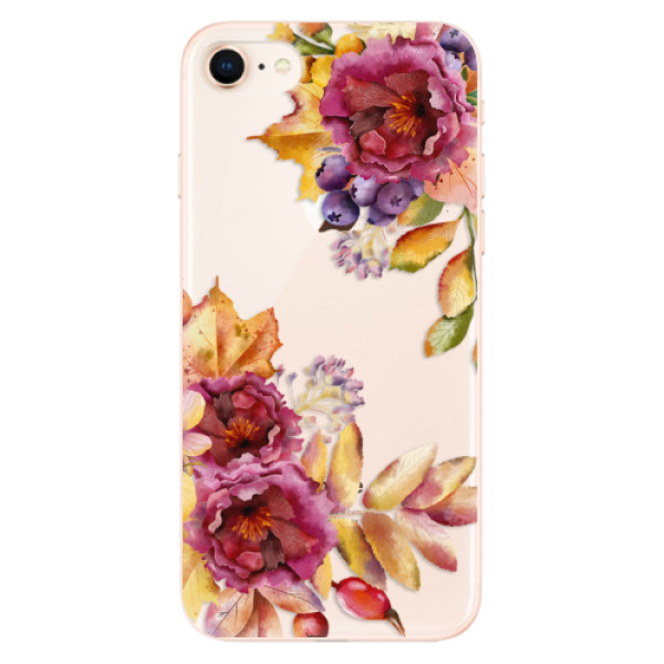 Odolné silikónové puzdro iSaprio - Fall Flowers - iPhone 8