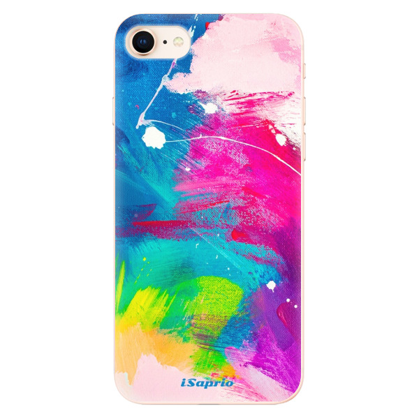 Odolné silikónové puzdro iSaprio - Abstract Paint 03 - iPhone 8
