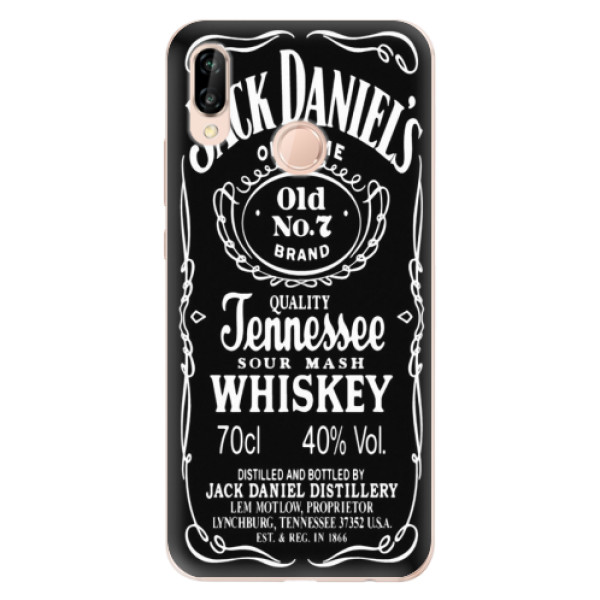 Odolné silikónové puzdro iSaprio - Jack Daniels - Huawei P20 Lite