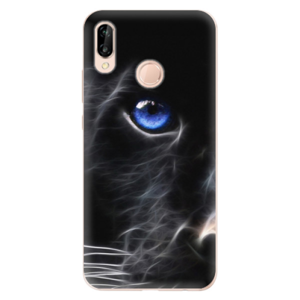 Odolné silikónové puzdro iSaprio - Black Puma - Huawei P20 Lite