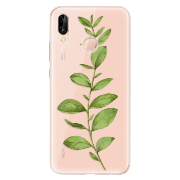 Odolné silikónové puzdro iSaprio - Green Plant 01 - Huawei P20 Lite