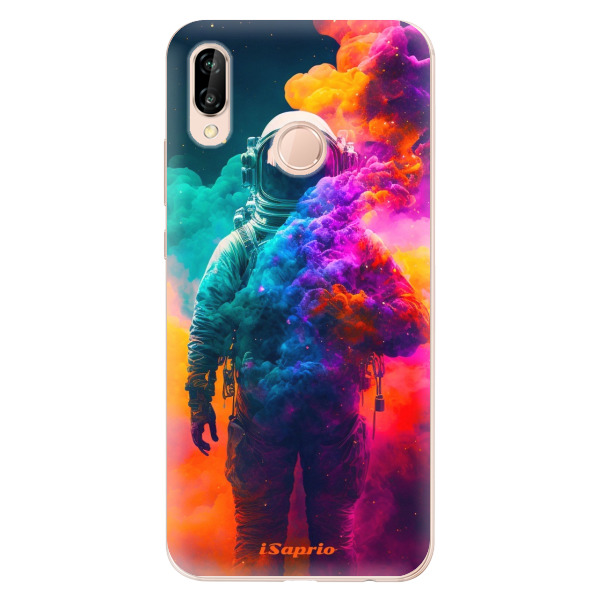 Odolné silikónové puzdro iSaprio - Astronaut in Colors - Huawei P20 Lite