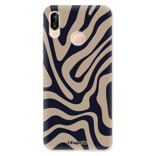 Odolné silikónové puzdro iSaprio - Zebra Black - Huawei P20 Lite