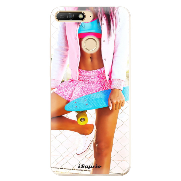 Odolné silikónové puzdro iSaprio - Skate girl 01 - Huawei Y6 Prime 2018