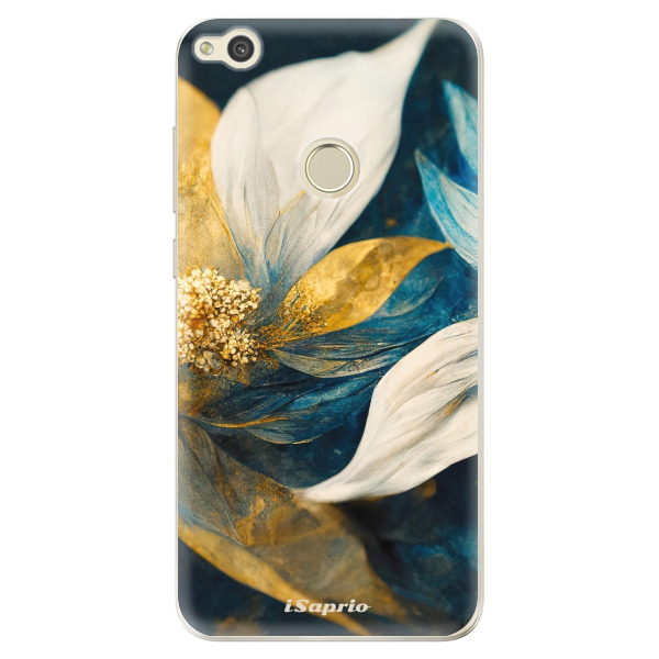 Odolné silikónové puzdro iSaprio - Gold Petals - Huawei P9 Lite 2017