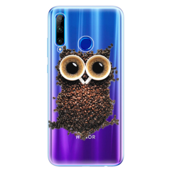 Odolné silikónové puzdro iSaprio - Owl And Coffee - Huawei Honor 20 Lite