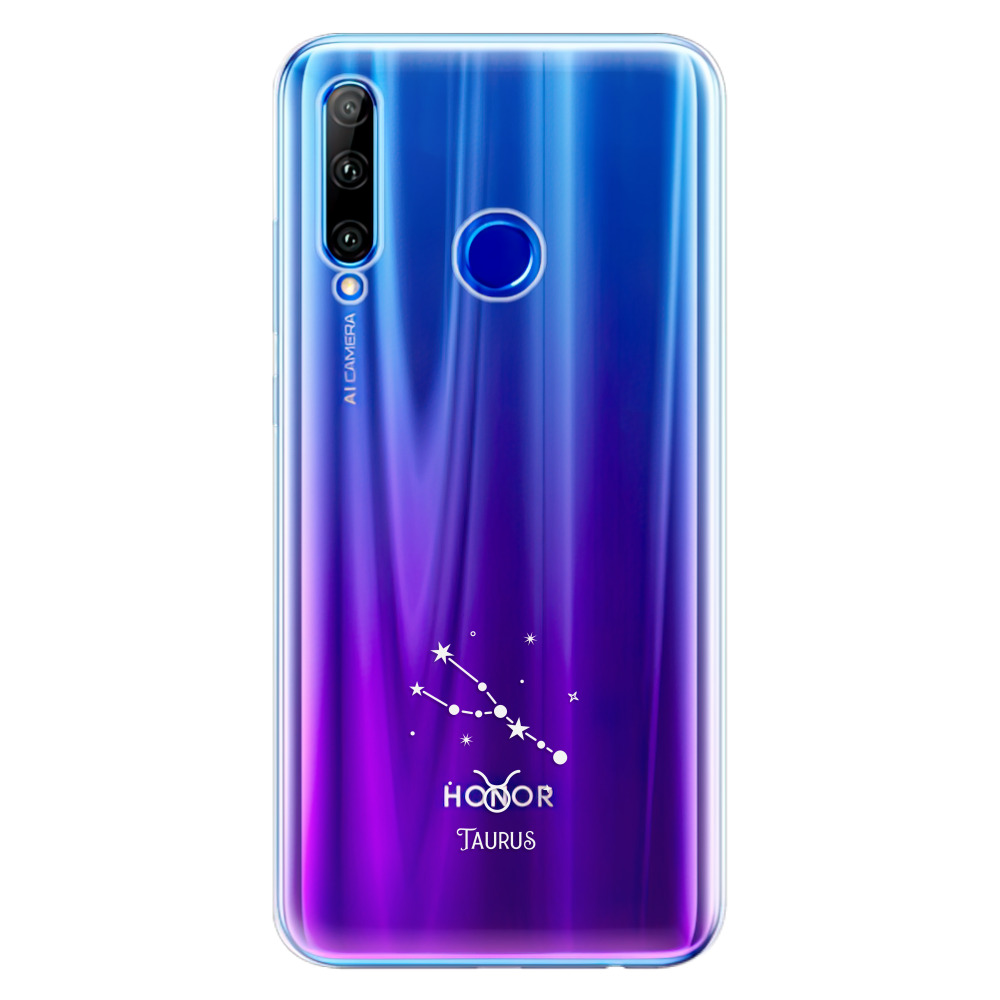 Odolné silikónové puzdro iSaprio - čiré - Býk - Huawei Honor 20 Lite