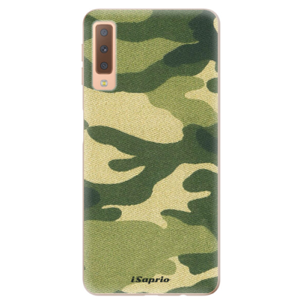 Odolné silikónové puzdro iSaprio - Green Camuflage 01 - Samsung Galaxy A7 (2018)