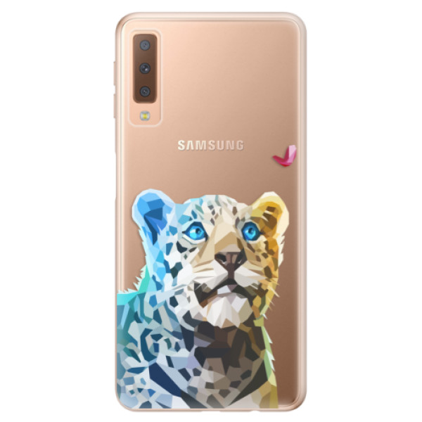 Odolné silikónové puzdro iSaprio - Leopard With Butterfly - Samsung Galaxy A7 (2018)